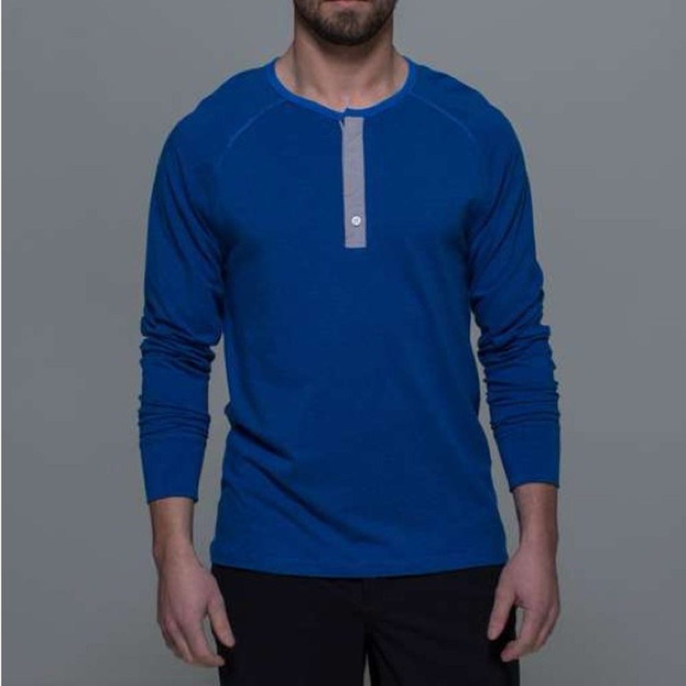 Men’s Vintage Lululemon Post Practice Henley Shirt